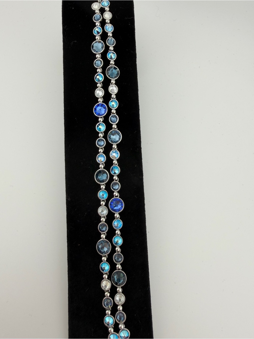 Touchstone Crystal by Swarovski Blue Multi Glam Bracelet